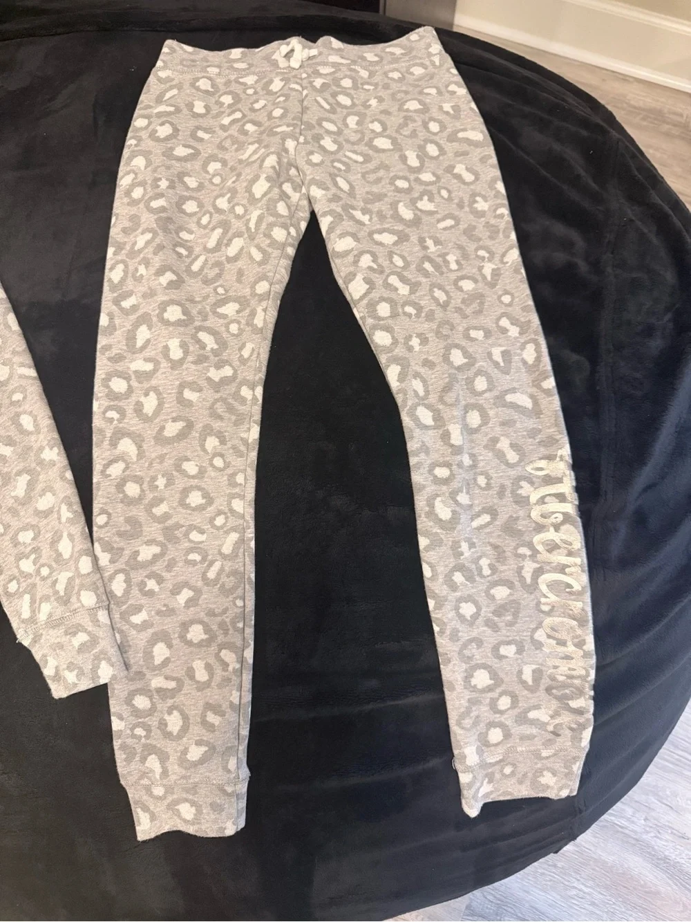 abercrombie kids Gray Leopard Zip Hoodie & Jogger Set